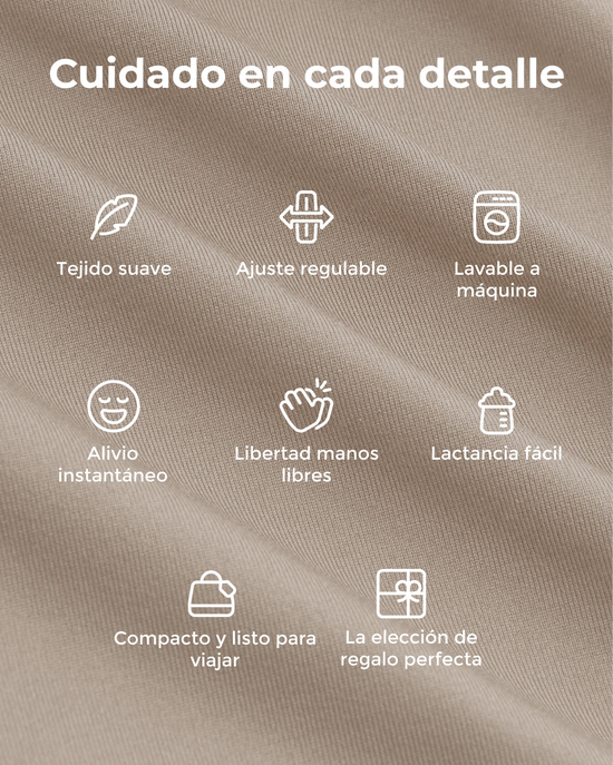 Fular Portabebés Negro/Café Momcozy