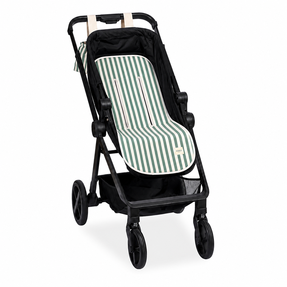 Colchoneta Mariposa Stripe Verde Koku