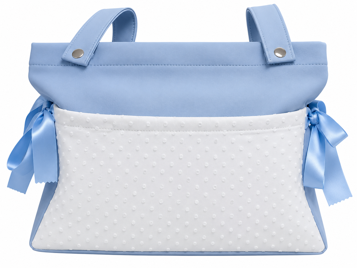 Bolso Talega Polipiel Azul Plumeti