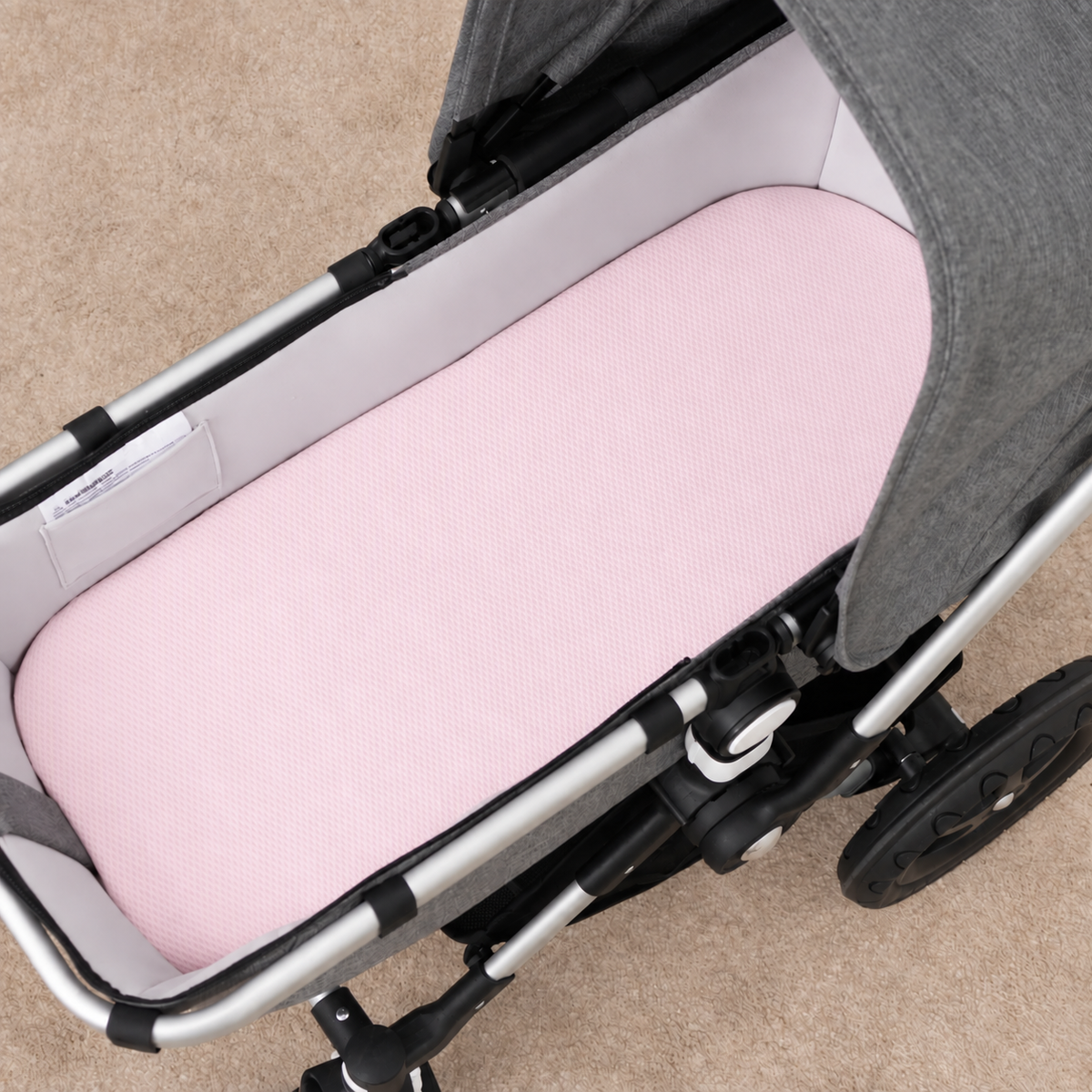 Sábana Bajera Rosa Bebé Interbaby