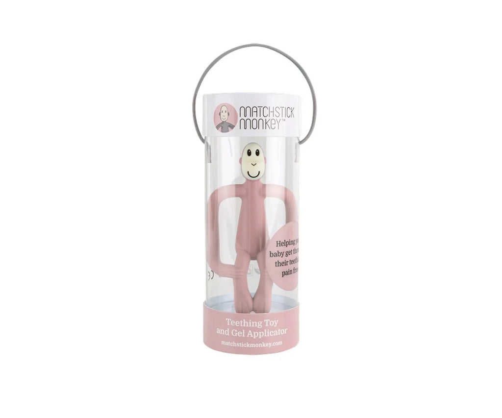 Mordedor Matchstick Monkey Rosa Empolvado