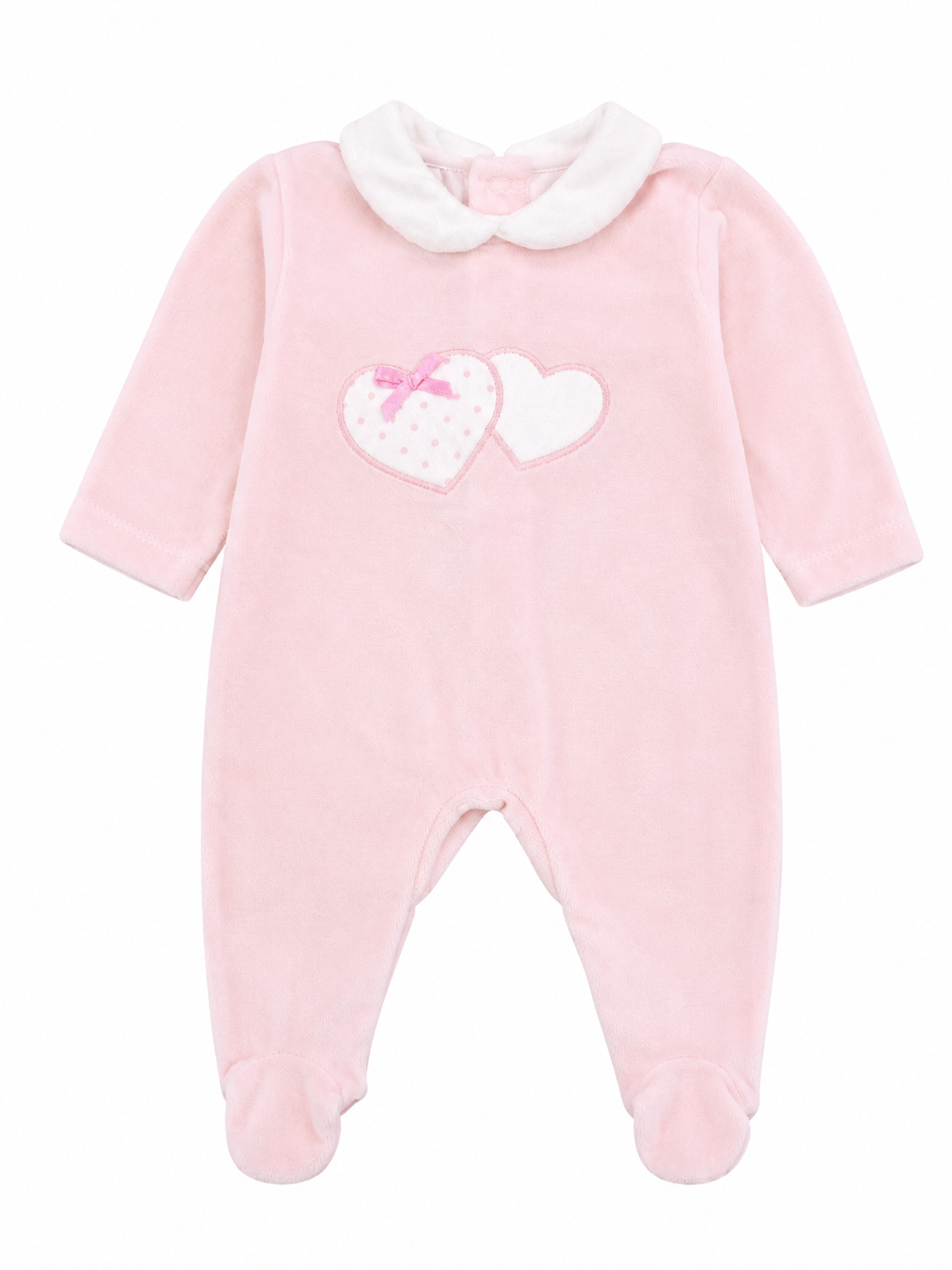 Pijama Terciopelo Corazón Rosa