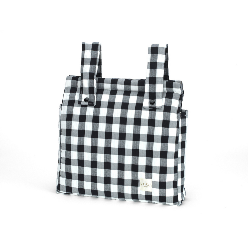 Bolso Panera Vichy Negro Koku