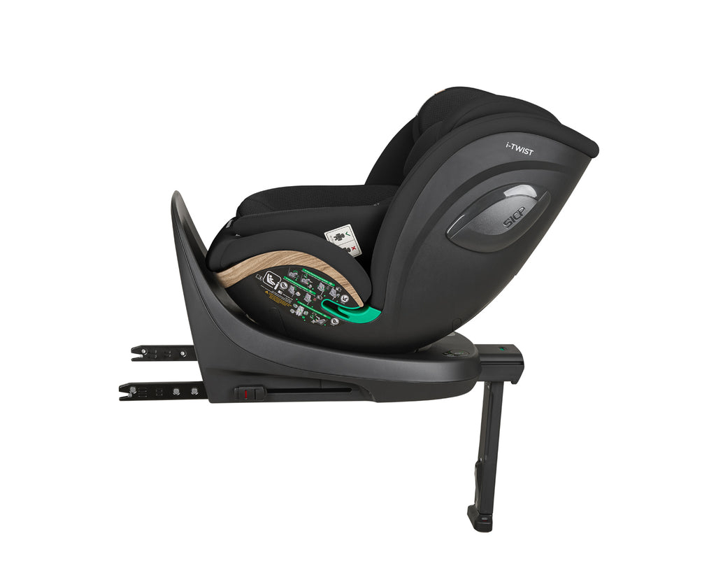 Silla de Coche I-Twist Kikkaboo 40-150cm Negro