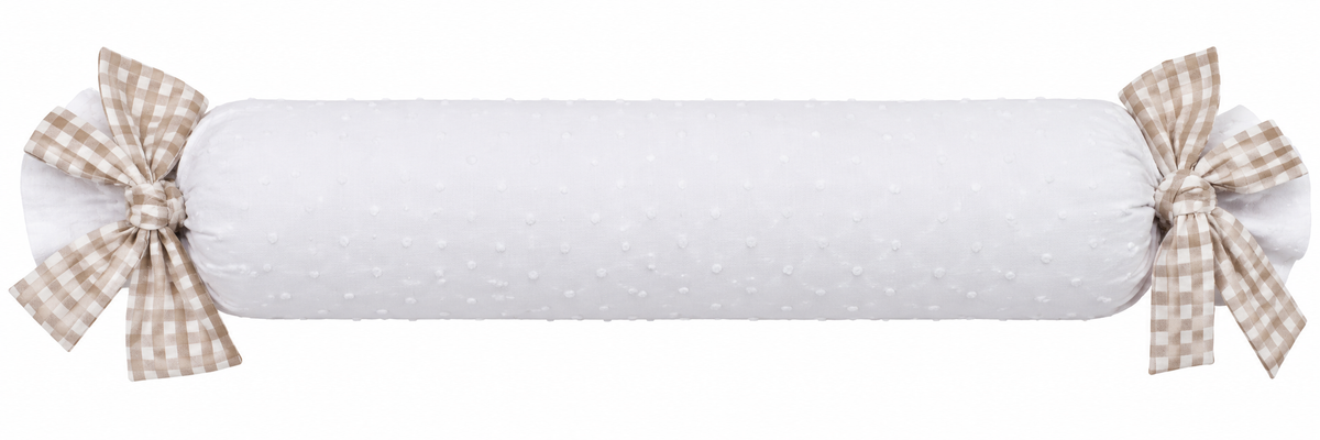 Caramelo Blanco Plumeti Lazo Vichy Beige