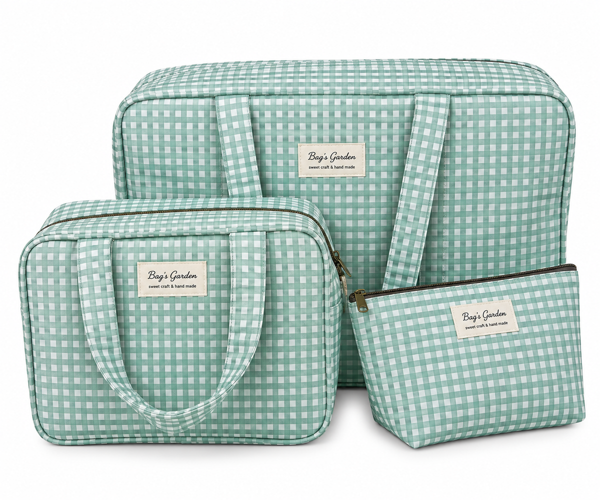 Pack Bolsos Vichy Verde