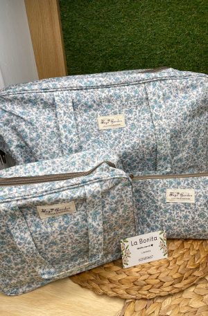 Bolsos maternidad/carro - Flores Azul