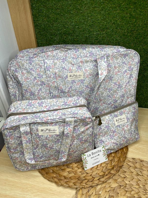 Bolsos maternidad/carro - Flores Violeta