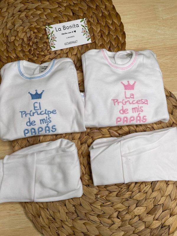 Conjunto Príncipe/Princesa Manga Larga