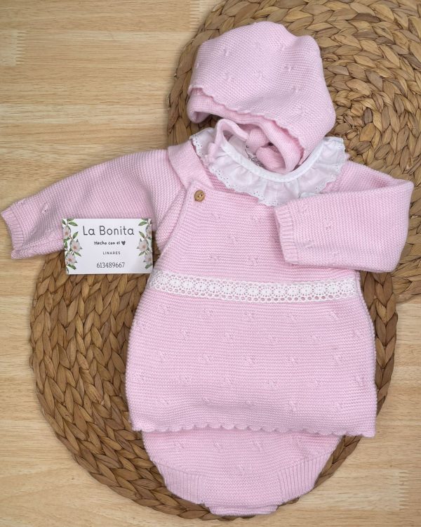 Tres piezas - Rosa - Talla 3