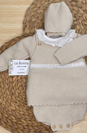 Tres piezas - Camel - Talla 0