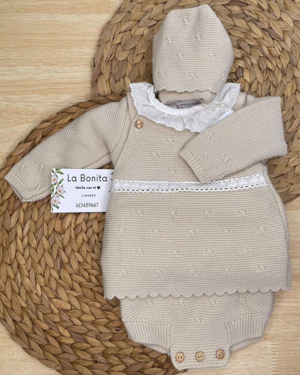 Tres piezas - Camel - Talla 0