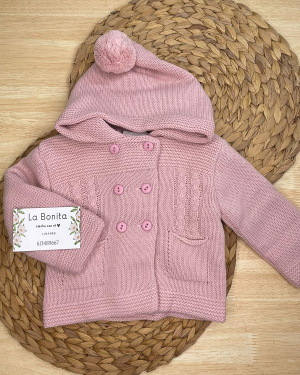 Chaqueta de lana - Rosa nude