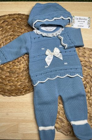 Tres piezas lazo - Azul - Talla 0