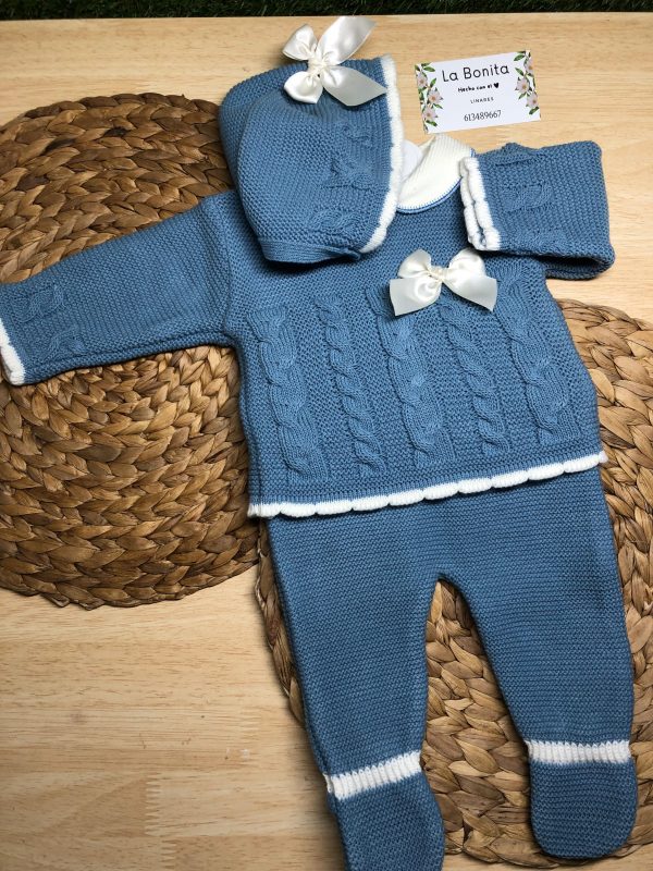 Tres piezas - Azul - Talla 0