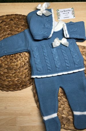 Tres piezas - Azul - Talla 0