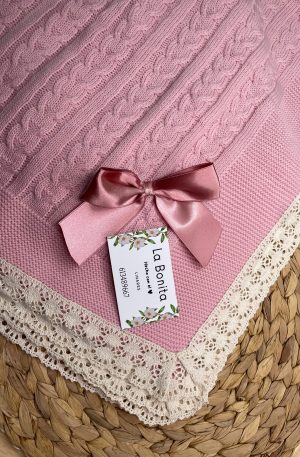Toca de puntilla Rosa Nude