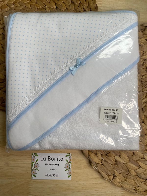 Capa de baño Puntitos Azul