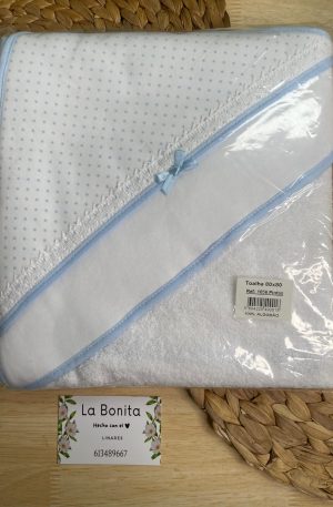 Capa de baño Puntitos Azul
