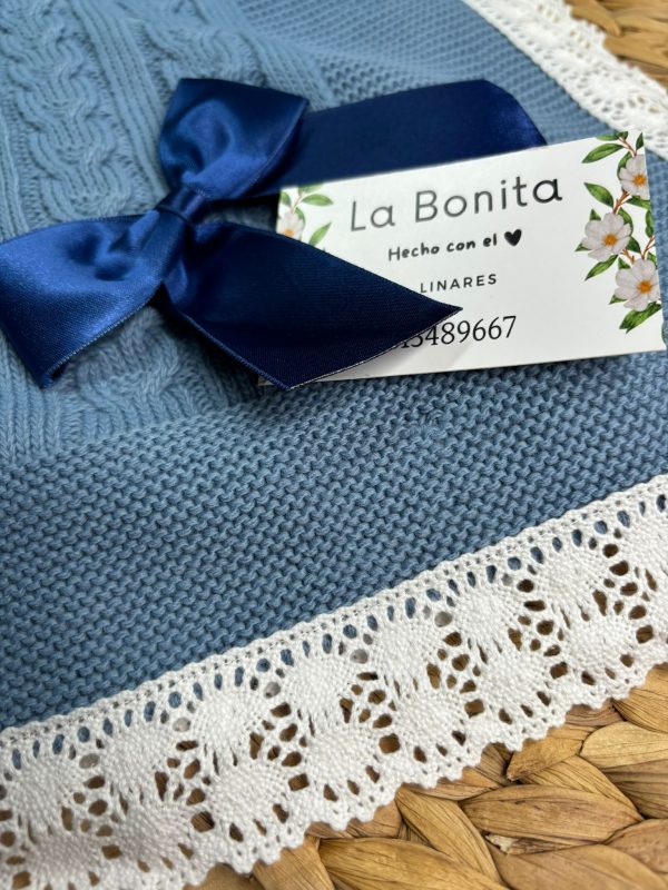 Toca con lazo Azul Cobalto - Imagen 2