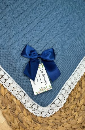 Toca con lazo Azul Cobalto