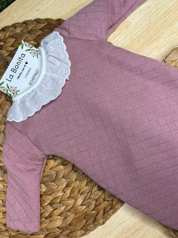 Pelele con Encaje - Rosa