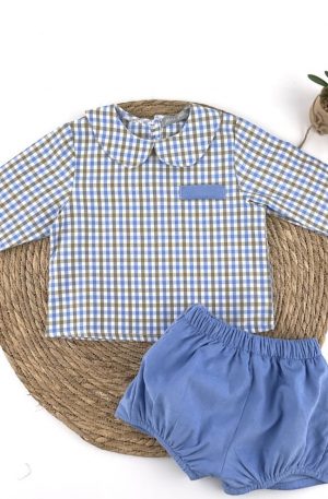 Conjunto Cuadros Azul