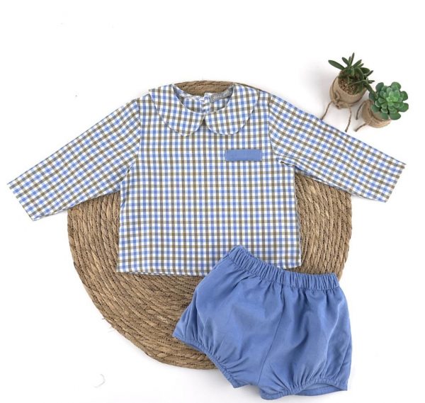 Conjunto Cuadros Azul