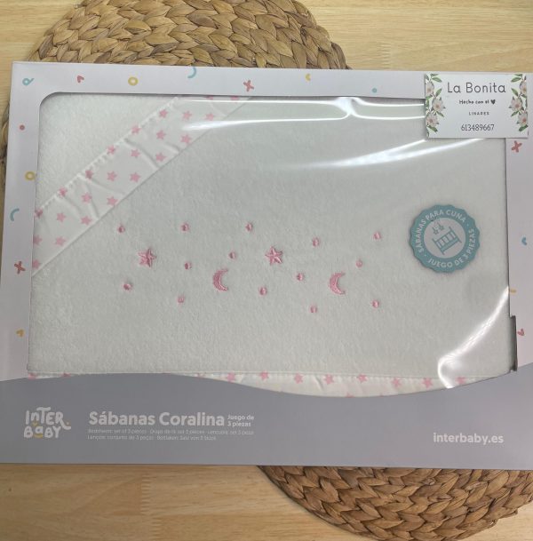 CORALINA CUNA - Estrellas Rosa
