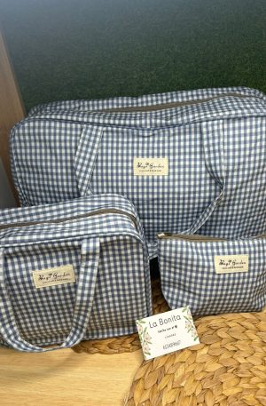 Bolsos maternidad/carro - Vichy Azul