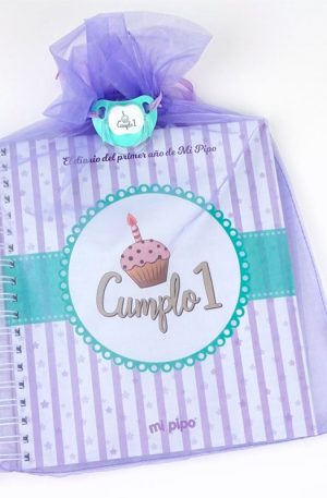 Cumplo 1, el Diario del primer año de Mi Pipo con chupete de regalo