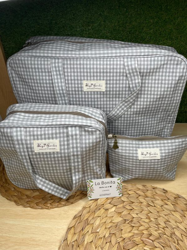 Bolsos maternidad/carro - Vichy Gris