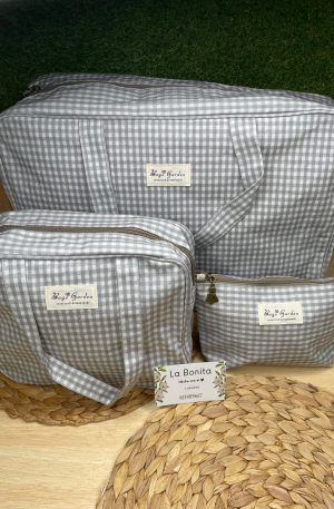 Bolsos maternidad/carro - Vichy Gris