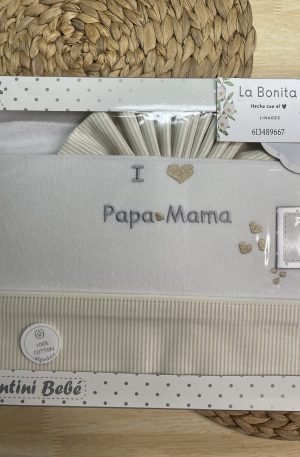 FRANELA MINICUNA - Papá y Mamá Beige