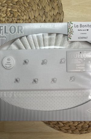 FRANELA MINICUNA - Chupetes Gris