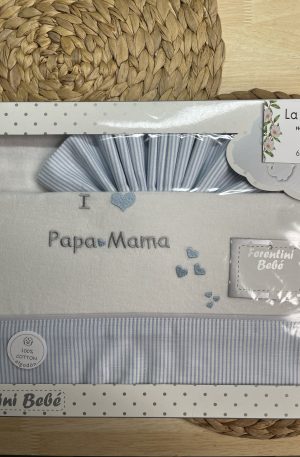 FRANELA MINICUNA - Papá y Mamá Azul