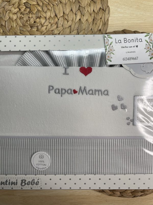 FRANELA MINICUNA - Papá y Mamá Gris