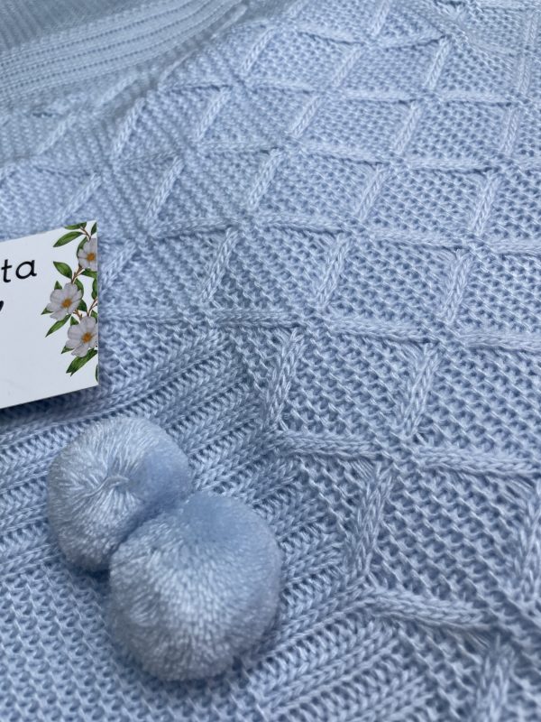 Toca Azul Bebé Rombitos - Imagen 2