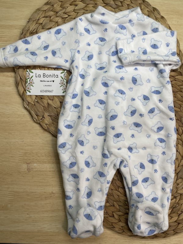 Pijama Ositos Azules - Talla 3