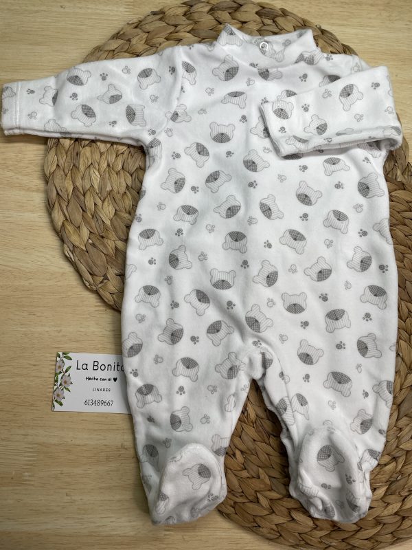 Pijama Ositos Grises - Talla 3