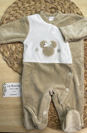 Pijama Ratón Marrón - Talla 0