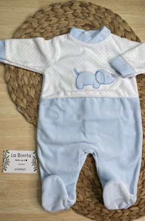 Pijama Perrito Azul - Talla 0
