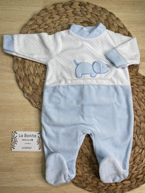 Pijama Perrito Azul - Talla 0