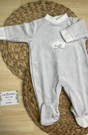 Pijama Corona Gris - Talla 0