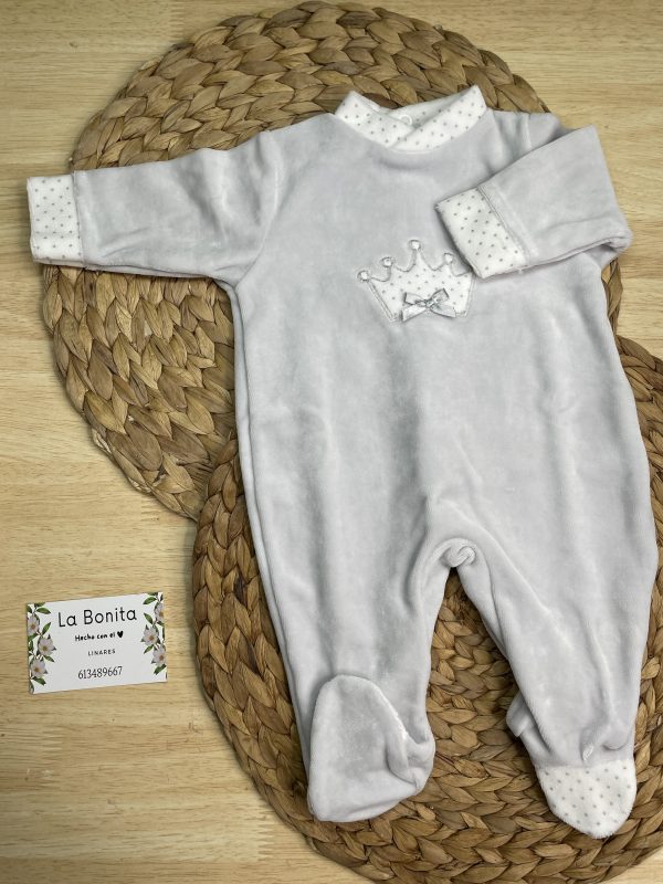 Pijama Corona Gris - Talla 0