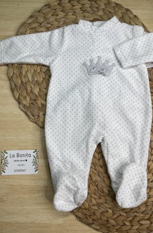 Pijama Corona Blanco - Talla 0