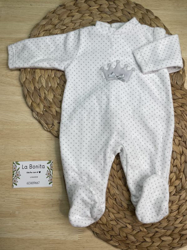 Pijama Corona Blanco - Talla 0