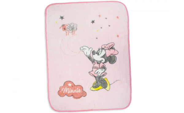 Manta Cuna Minnie Rosa