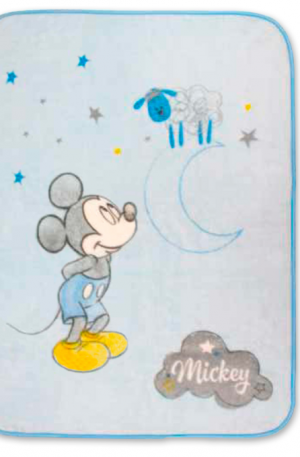 Manta Cuna Mickey Azul