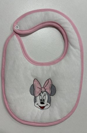 Babero Ratón Rosa Impermeable